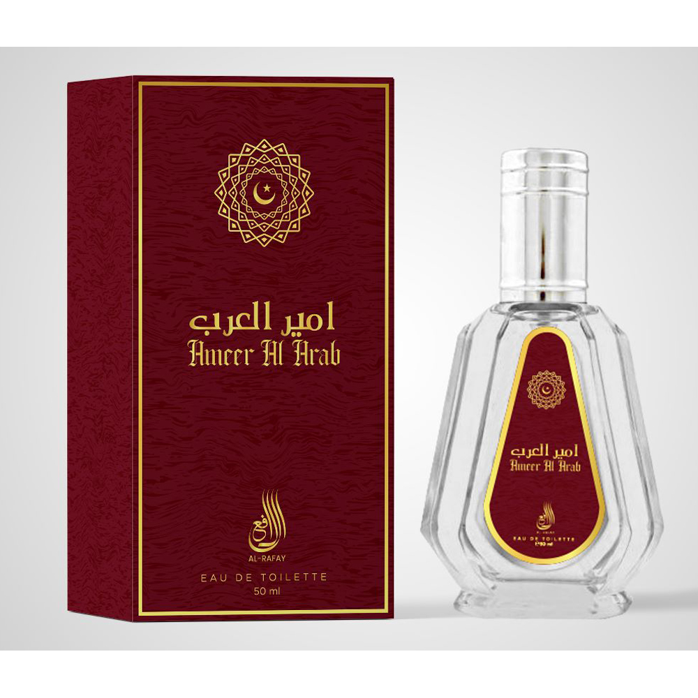 Al-Rafay-Ameer-Al-Arab-50-ml.jpg Al Rafay Ameer Al Arab Perfume For Unisex – 50 ml - Image 1