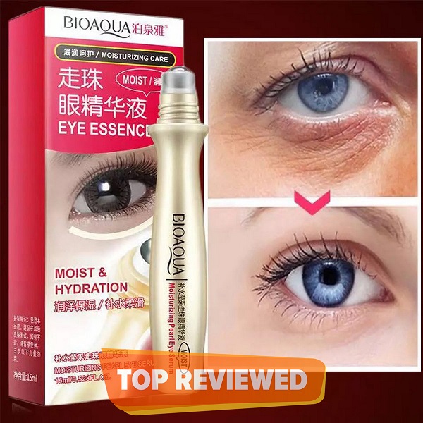 Bio-Aqua-Eye-Essence.jpg BioAqua Anti-Wrinkle Puffiness Eye Bag Removal Roll-On Eye Ball For Dark Circle Skin Care - 15 ml - Image 1