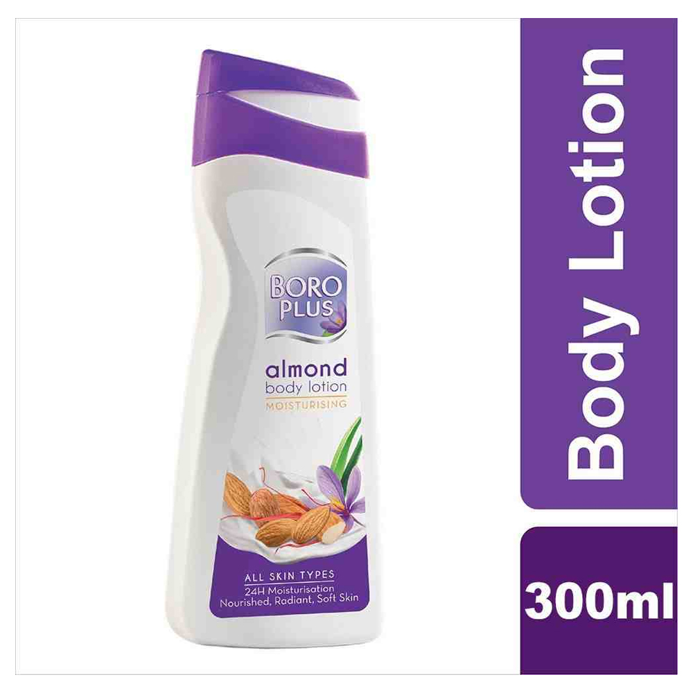 Boro-Plus-Almond.jpg Boro Plus Almond Lotion – 300 ml - Image 1