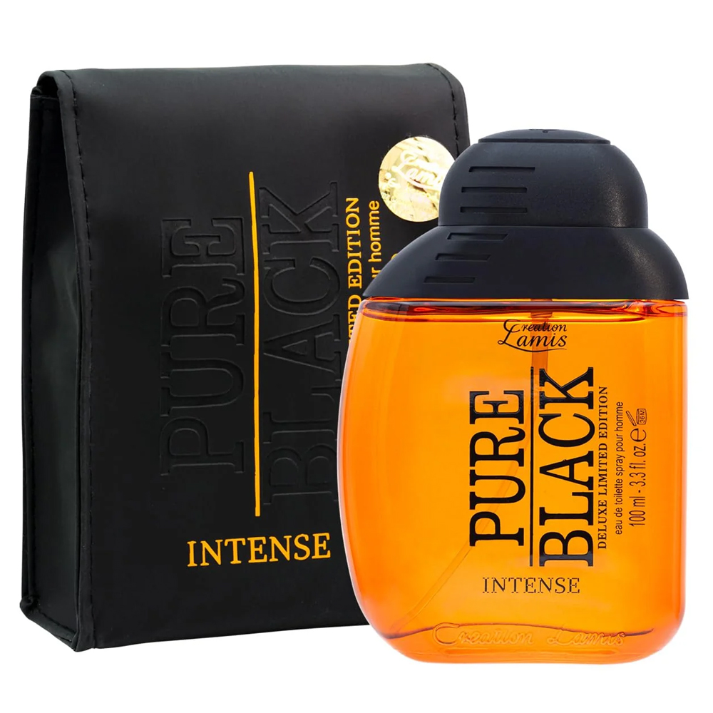 CL-Pure-Black-Intense-A.jpg Creation Lamis Pure Black Intense Perfume For Men – 100 ml - Image 1