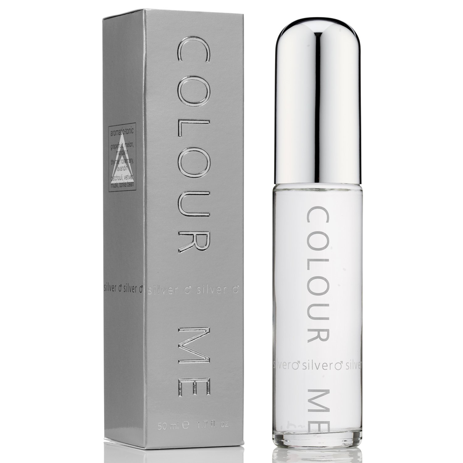 CM-Silver.jpg Milton Lloyd Colour Me Silver Perfume For Men - 50 ml - Image 1
