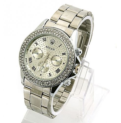 Capture-4.jpg Full Stone Watch For Unisex - Silver - Image 1