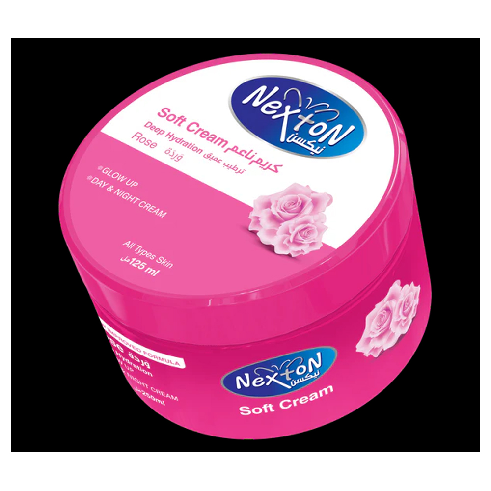 Cream-Rose-125-ml.jpg Nexton Rose Soft Moisturizing Cream - 125 ml - Image 1
