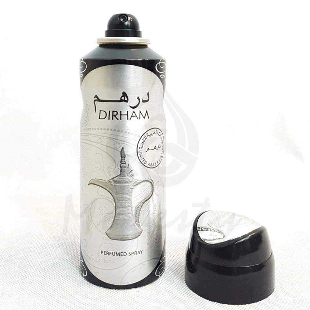 Dirham-BS.jpg Ard AL Zaafaran Dirham Body Spray Deodorant For Unisex – 200 ml - Image 1