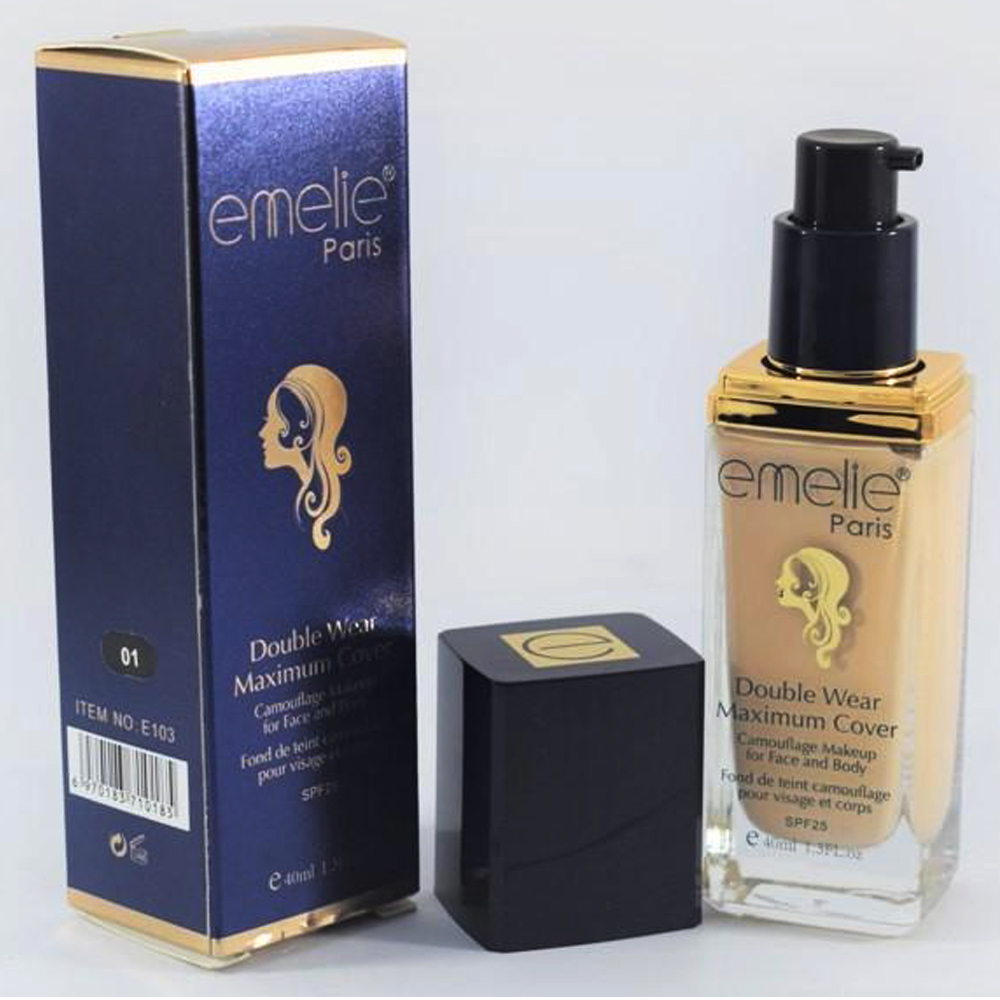 Emelie-Paris-Foundation.jpg Emelie Double Wear Foundation - 40 ml - Image 1