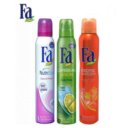 Pack of 3 - FA Body Spray ( Deodorants ) For Women - Multi color - 200 ml Each