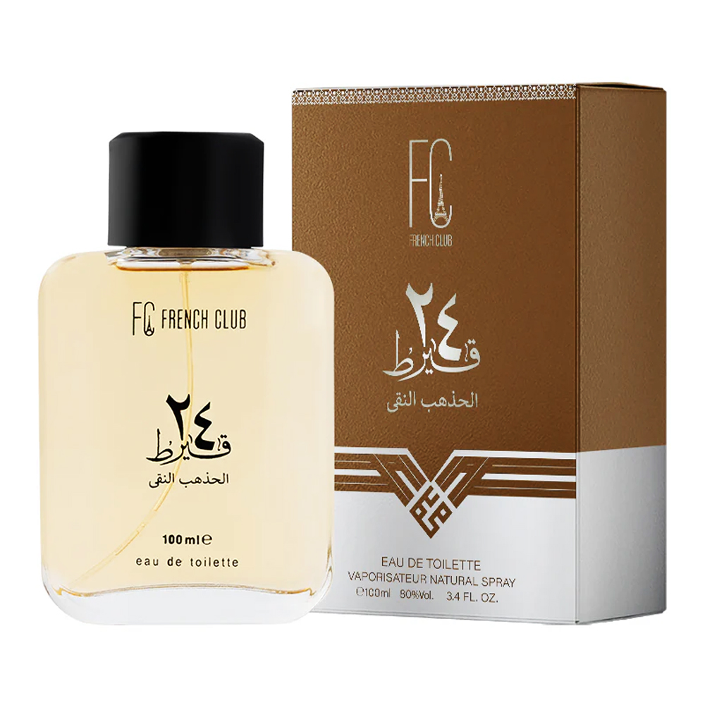 FC-24K-Gold-EDT.jpg Acura French Club 24 Carat Perfume For Unisex – 100 ml - Image 1