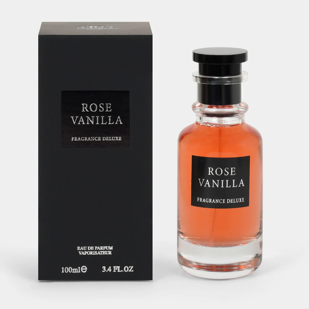 FD-Rose-Vanilla-EDP.jpg Fragrance Deluxe Rose Vanilla Perfume For Unisex – 100 ml - Image 1