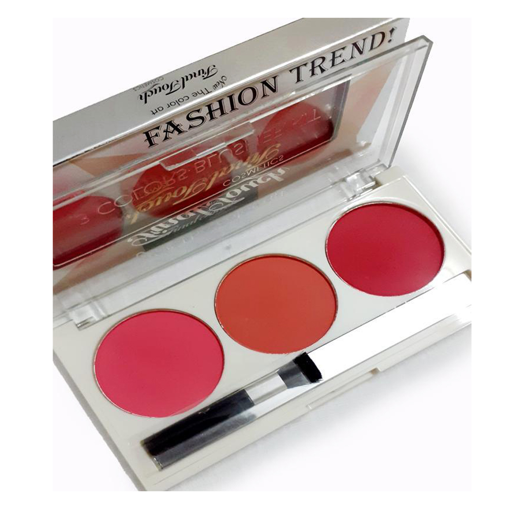 FT-3-Color-Blush-On.jpg 03 Colors Final Touch Blush-On Palette Face Makeup - Shade No - 02 - Image 1