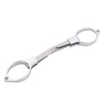 Mini Stainless Steel Folding Scissor with Key chain - Silver - Image 5