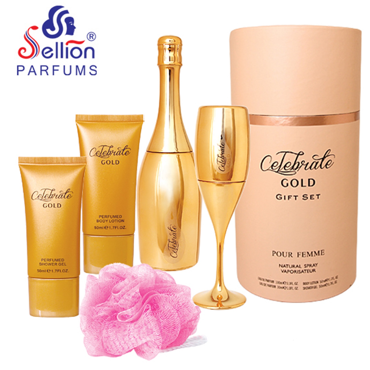GS-Gold-W.jpg Sellion Celebrate Gold Perfume Gift Set For Women - Image 1