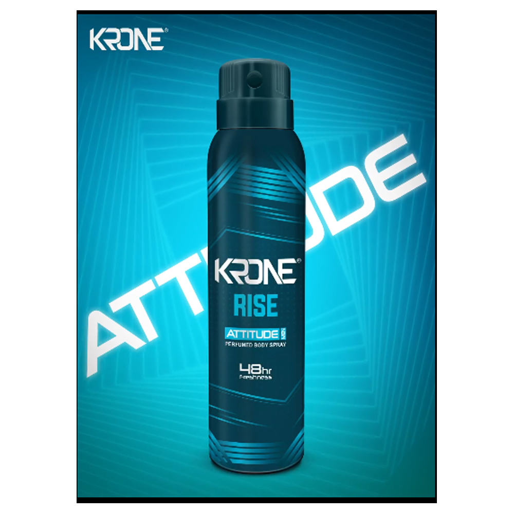 Krone-Attitude-Rise.jpg Krone Attitude Rise Perfumed Body Spray For Men – 150 ml - Image 1