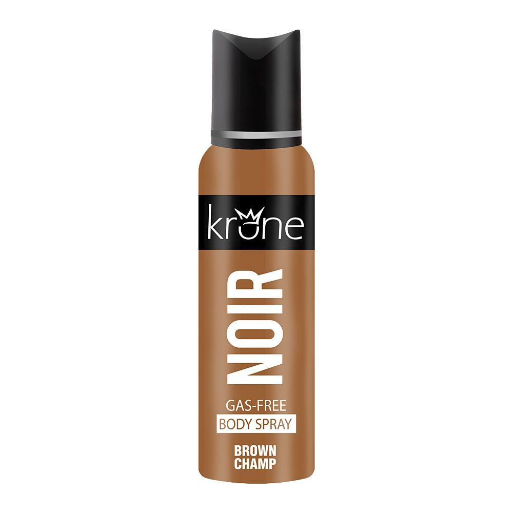 Krone-Brown-A.jpg Krone Noir Brown Champ Gas Free Body Spray For Unisex - 120 ml - Image 1