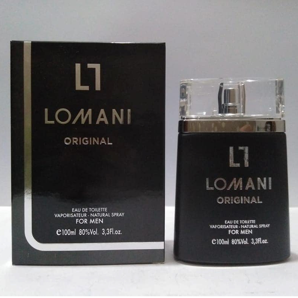 Lomani-Original-Black.jpg Lomani Original Black Perfume For Men – 100 ml - Image 1