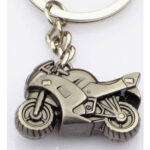 Stainless Steel Motor Bike Key chain For Boys - Silver - Image 2