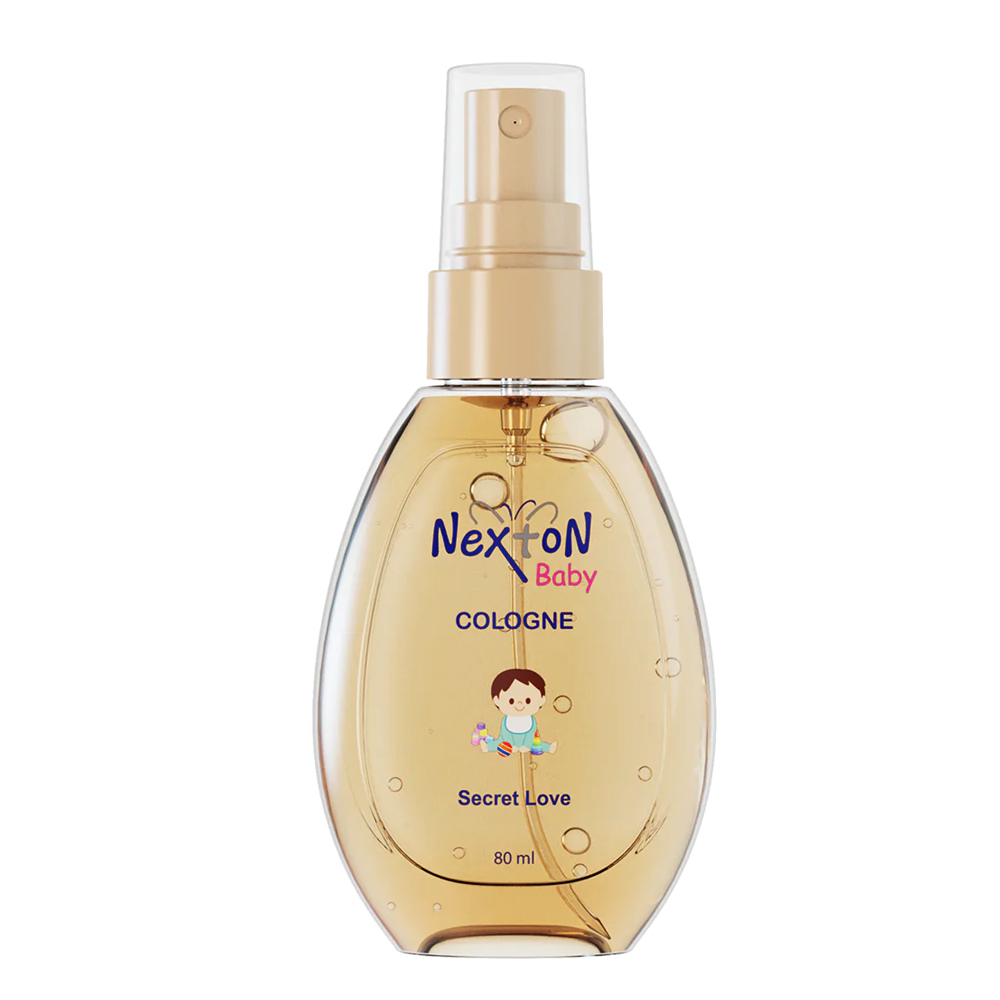 Nexton-Cologne-Brown.jpg Nexton Baby Cologne Fragrance (Secret Love) – 80 ml - Image 1