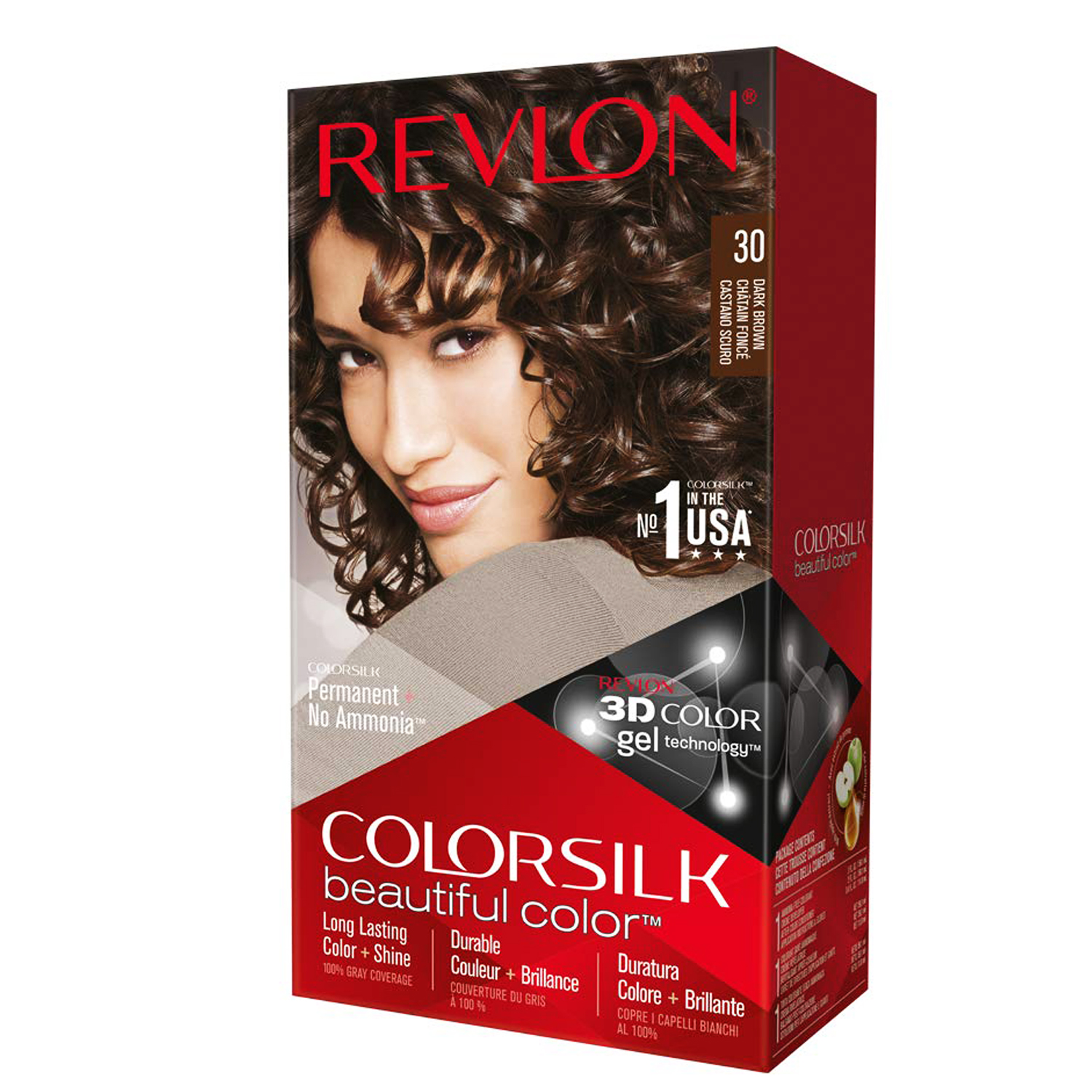 Revlon-30.jpg Revlon Hair Color For Unisex - No. 30 - Dark Brown Color - Image 1