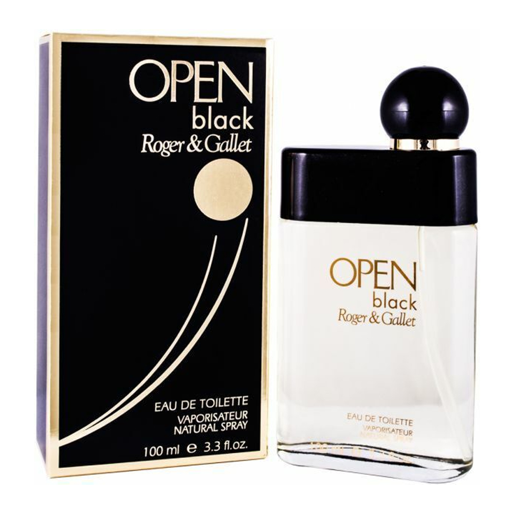 Roger-Gallet-Open-Black.jpg Roger & Gallet Open Black Perfume For Men – 100 ml - Image 1