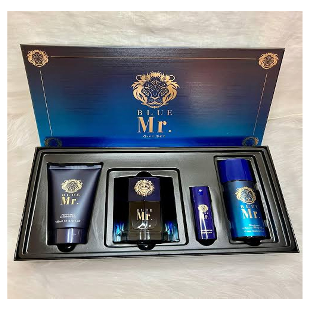 Sellion-Mr-Blue-GS.jpg Sellion Mr Blue Perfume Gift Set For Men – 4 in 1 - Image 1