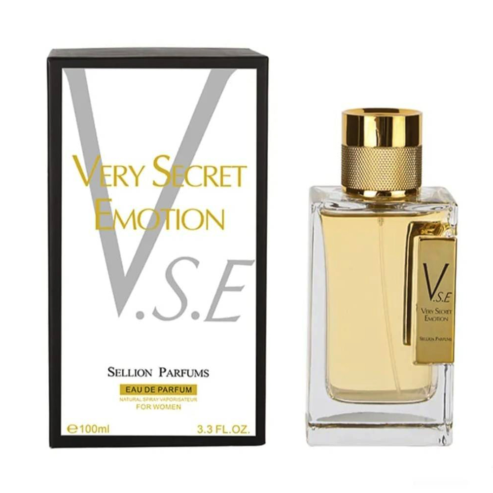 Sellion-VSE-Gold-EDP.jpg Sellion Very Secret Emotion Perfume For Women – 100 ml - Image 1