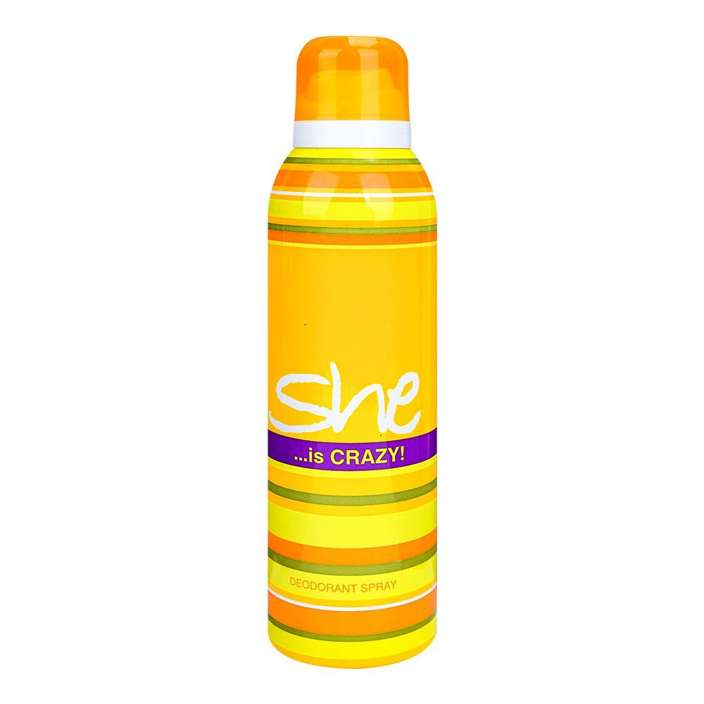 She-is-Crazy-200-A.jpg She is Crazy Body Spray Deodorant For Women - 200 ml - Image 1
