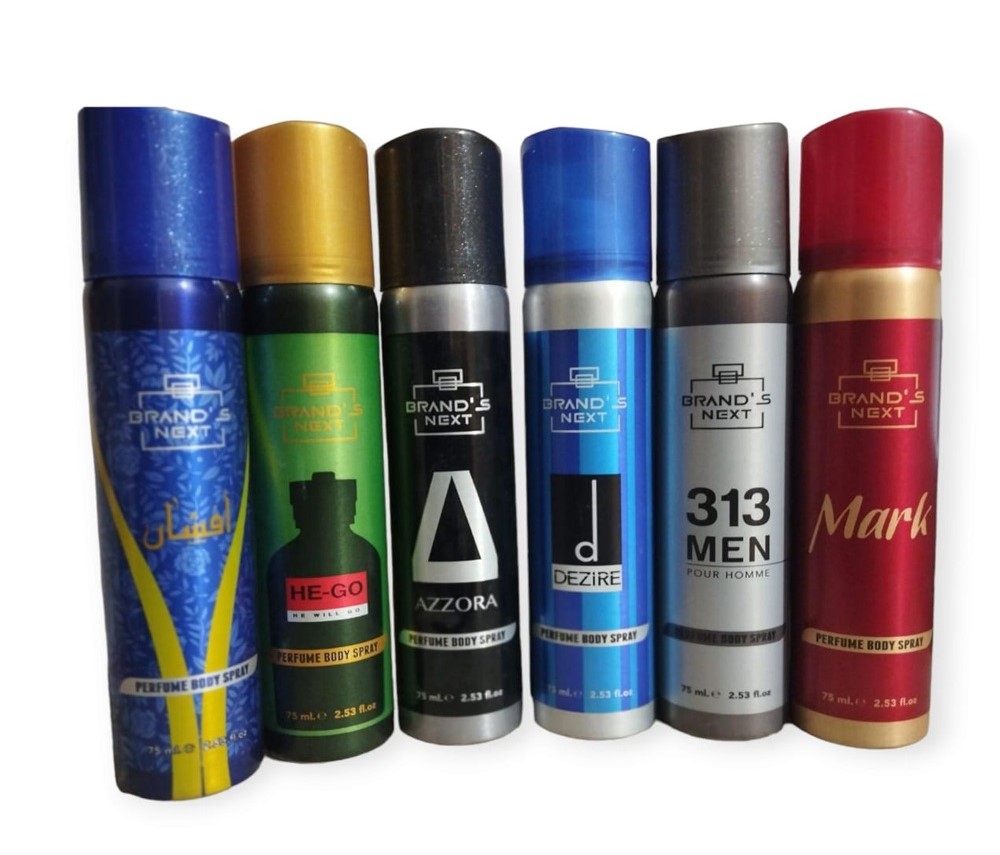 Small-Deo.jpg Pack of 6 - Multi Fragrance (Body Spray) For Unisex - 75 ml Each - Image 1