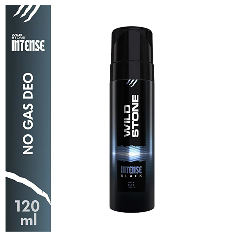 WS-BS-Intense-Black-A.jpg Wild Stone Intense Black Perfume Body Spray For Men – 120 ml - Image 1