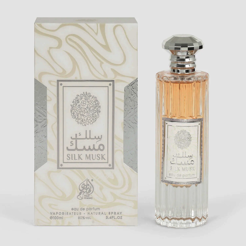 Wadi-Al-Khaleej-Silk-Musk-White.jpg Wadi Al Khaleej Silk Musk White Perfume For Unisex – 100 ml - Image 1