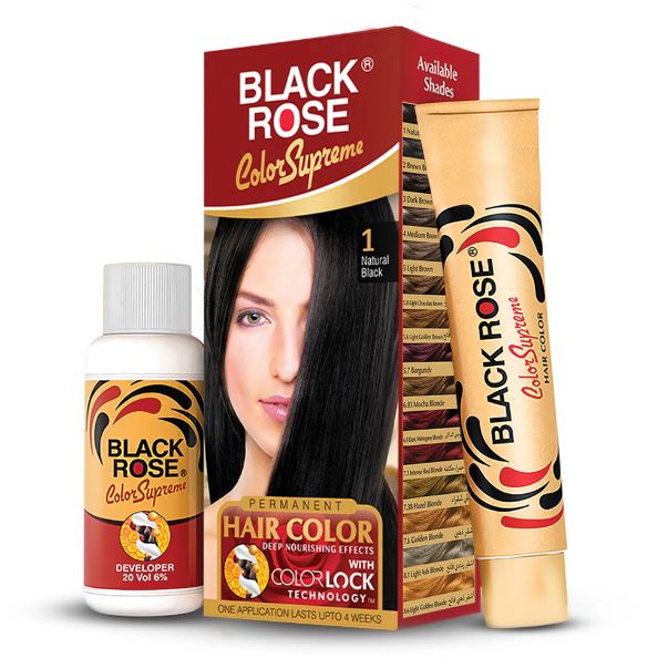 black-1.jpg Black Rose Hair Supreme Color Natural Black - No. 01 - Image 1