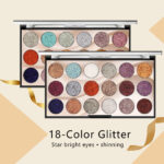 Miss Rose 18-Color Sequin Glitter Eyeshadow Palette (7001-083M2) - Image 4