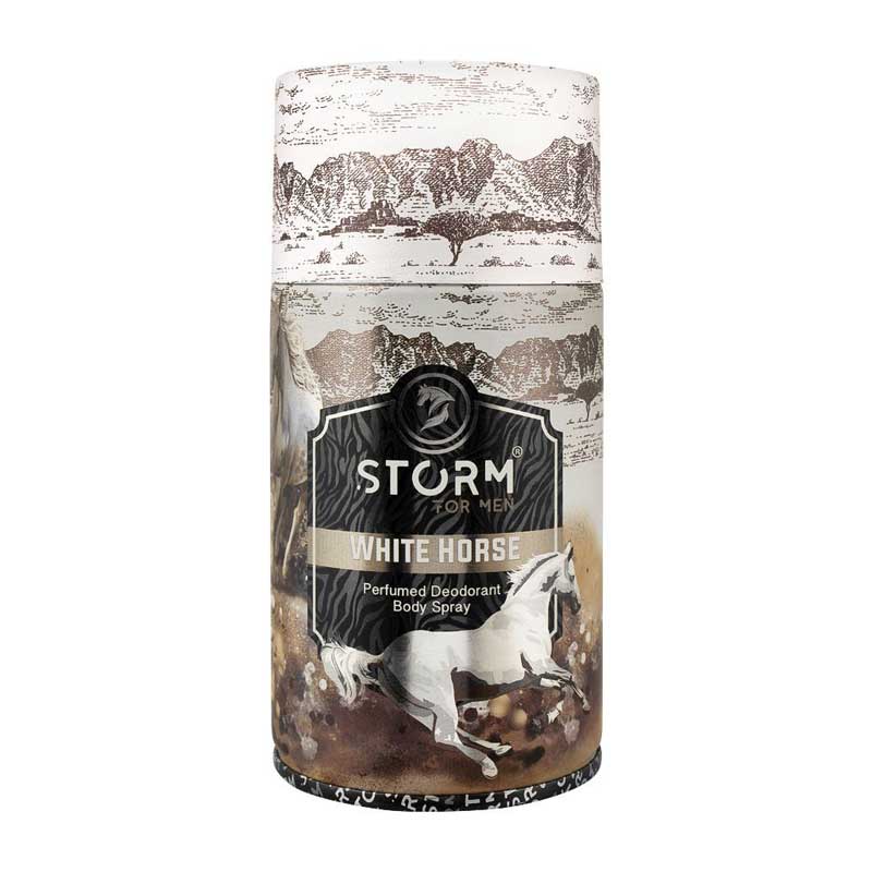white-horse1.jpg Storm White Horse Perfumed Body Spray For Men – 250 ml - Image 1